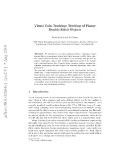 Visual Coin-Tracking: Tracking of Planar Double-Sided Objects