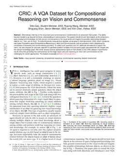 CRIC: A VQA Dataset for Compositional Reasoning on Vision and
  Commonsense
