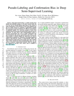 Pseudo-Labeling and Confirmation Bias in Deep Semi-Supervised Learning