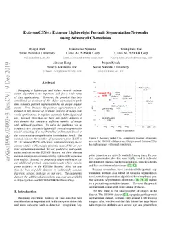 ExtremeC3Net: Extreme Lightweight Portrait Segmentation Networks using
  Advanced C3-modules