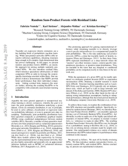 Random Sum-Product Forests with Residual Links