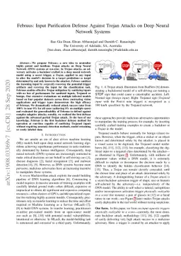 Februus: Input Purification Defense Against Trojan Attacks on Deep
  Neural Network Systems