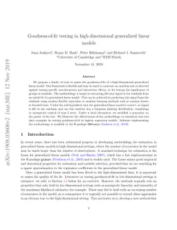 Goodness-of-fit testing in high-dimensional generalized linear models