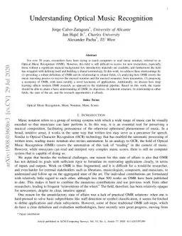 Understanding Optical Music Recognition