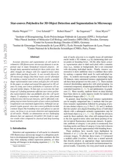 Star-convex Polyhedra for 3D Object Detection and Segmentation in
  Microscopy