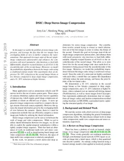 DSIC: Deep Stereo Image Compression