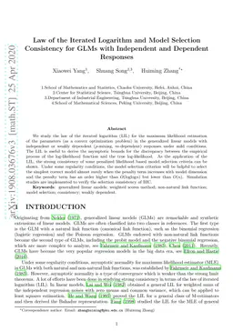 Law of the Iterated Logarithm and Model Selection Consistency for GLMs
  with Independent and Dependent Responses
