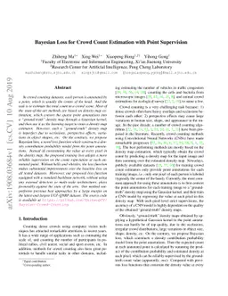 Bayesian Loss for Crowd Count Estimation with Point Supervision