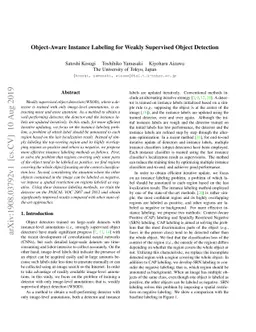 Object-Aware Instance Labeling for Weakly Supervised Object Detection
