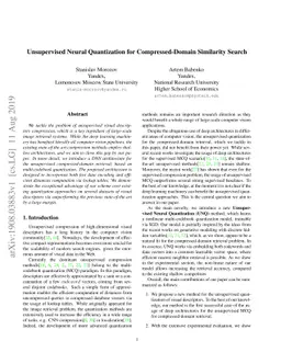 Unsupervised Neural Quantization for Compressed-Domain Similarity Search