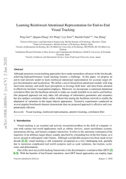 Learning Reinforced Attentional Representation for End-to-End Visual
  Tracking