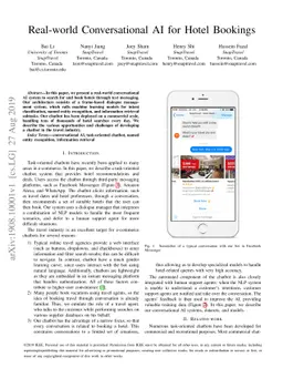 Real-world Conversational AI for Hotel Bookings