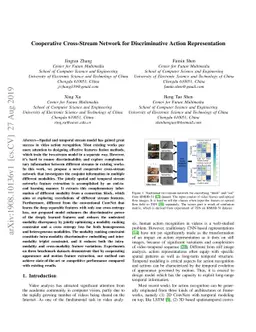 Cooperative Cross-Stream Network for Discriminative Action
  Representation