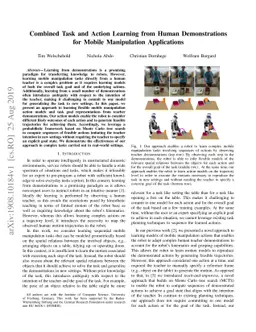 Combined Task and Action Learning from Human Demonstrations for Mobile
  Manipulation Applications
