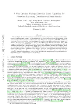 A Near-Optimal Change-Detection Based Algorithm for Piecewise-Stationary
  Combinatorial Semi-Bandits