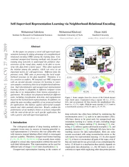 Self-Supervised Representation Learning via Neighborhood-Relational
  Encoding