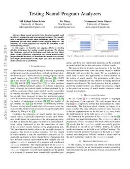 Testing Neural Program Analyzers