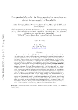 Unsupervised algorithm for disaggregating low-sampling-rate electricity
  consumption of households