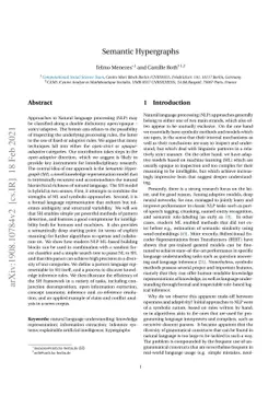 Semantic Hypergraphs