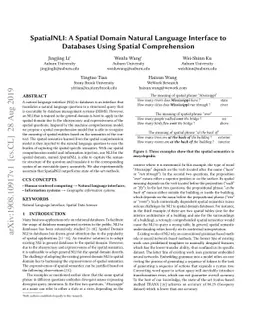 SpatialNLI: A Spatial Domain Natural Language Interface to Databases
  Using Spatial Comprehension