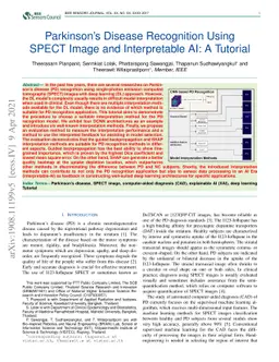Parkinson's Disease Recognition Using SPECT Image and Interpretable AI:
  A Tutorial
