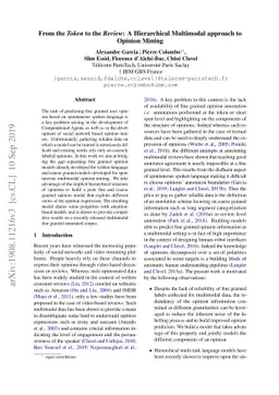 From the Token to the Review: A Hierarchical Multimodal approach to
  Opinion Mining