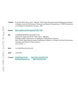 Traffic Sign Detection under Challenging Conditions: A Deeper Look Into
  Performance Variations and Spectral Characteristics