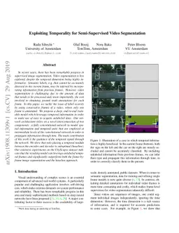 Exploiting Temporality for Semi-Supervised Video Segmentation