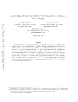 Nearly Tight Bounds for Robust Proper Learning of Halfspaces with a
  Margin