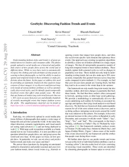 GeoStyle: Discovering Fashion Trends and Events