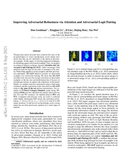 Improving Adversarial Robustness via Attention and Adversarial Logit
  Pairing