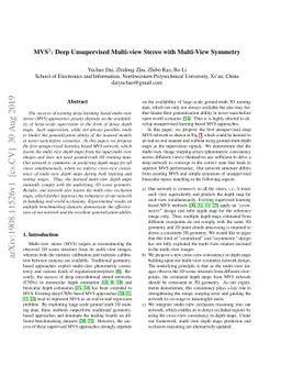 MVS^2: Deep Unsupervised Multi-view Stereo with Multi-View Symmetry