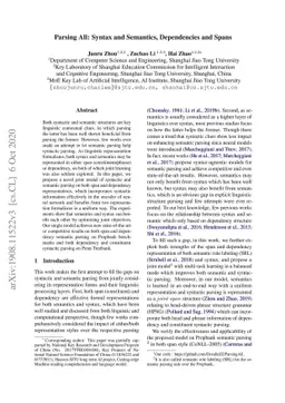 Parsing All: Syntax and Semantics, Dependencies and Spans