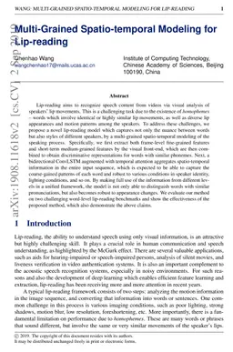 Multi-Grained Spatio-temporal Modeling for Lip-reading