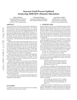 Insecure Until Proven Updated: Analyzing AMD SEV's Remote Attestation
