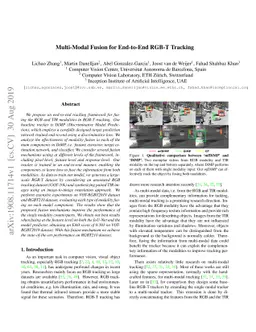 Multi-Modal Fusion for End-to-End RGB-T Tracking