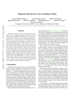 Temporal Coherence for Active Learning in Videos