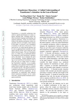 Transformer Dissection: A Unified Understanding of Transformer's
  Attention via the Lens of Kernel