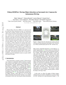 FisheyeMODNet: Moving Object detection on Surround-view Cameras for
  Autonomous Driving