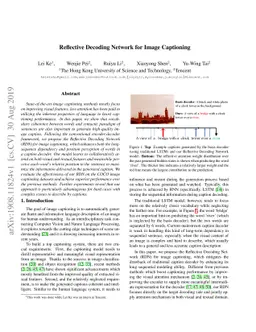 Reflective Decoding Network for Image Captioning