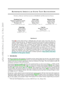Rethinking Irregular Scene Text Recognition