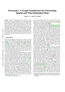 Forecaster: A Graph Transformer for Forecasting Spatial and
  Time-Dependent Data