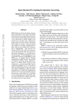 Span Selection Pre-training for Question Answering