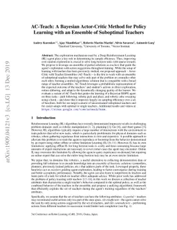 AC-Teach: A Bayesian Actor-Critic Method for Policy Learning with an
  Ensemble of Suboptimal Teachers