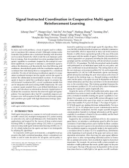 Signal Instructed Coordination in Cooperative Multi-agent Reinforcement
  Learning