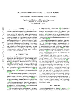 Multimodal Embeddings from Language Models