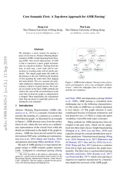 Core Semantic First: A Top-down Approach for AMR Parsing