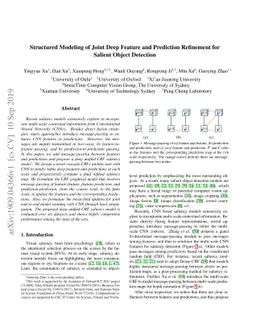 Structured Modeling of Joint Deep Feature and Prediction Refinement for
  Salient Object Detection