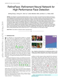 RefineFace: Refinement Neural Network for High Performance Face
  Detection