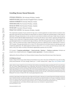 Unrolling Ternary Neural Networks